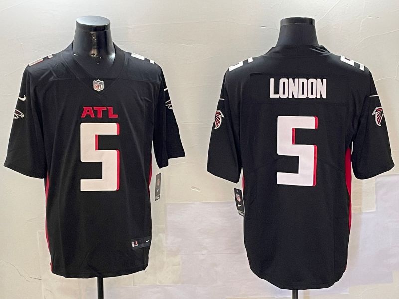 Men Atlanta Falcons #5 London Black Second generation 2024 Nike Limited NFL Jersey style 0108